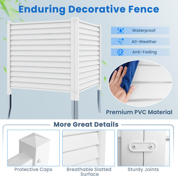 Giantex Air Conditioner Fence 2/4 Panels - 44&