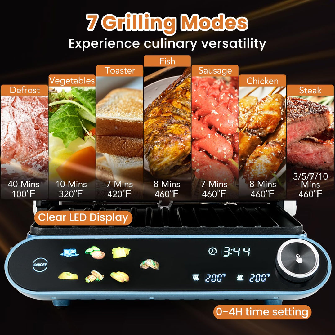Giantex Panini Press Sandwich Maker, Electric Indoor Grill with 2 Removable &amp; Dishwasher Safe Non-Stick Plates