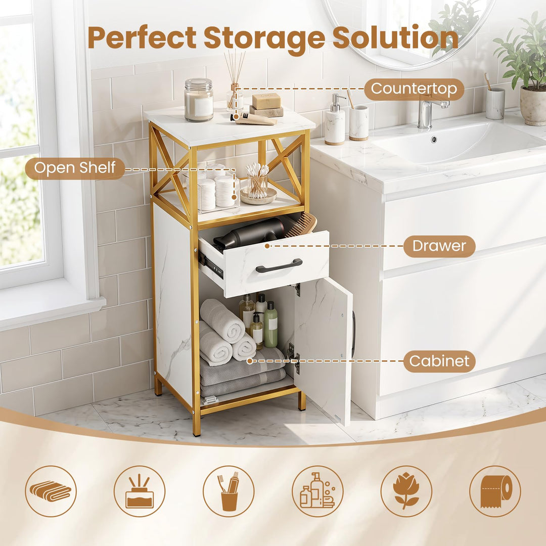 GIANTEX Bathroom Storage Cabinet with Drawer