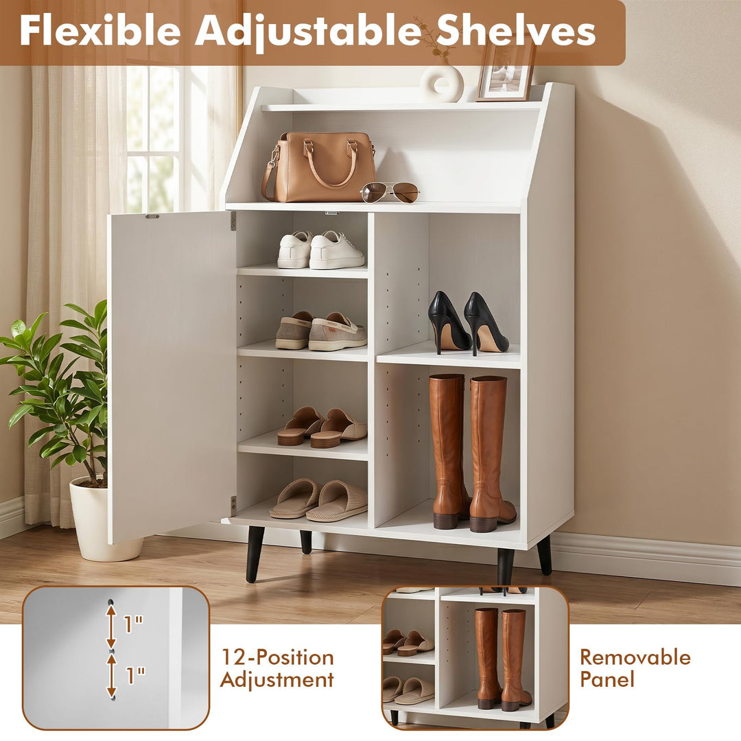 Giantex Shoe Storage Cabinet w/Single-Door