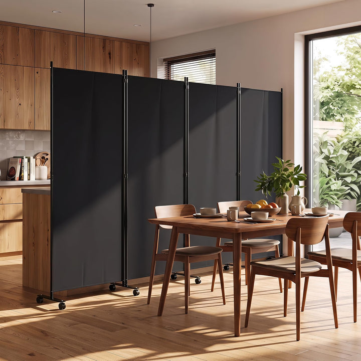 Giantex Folding Room Divider with Wheels