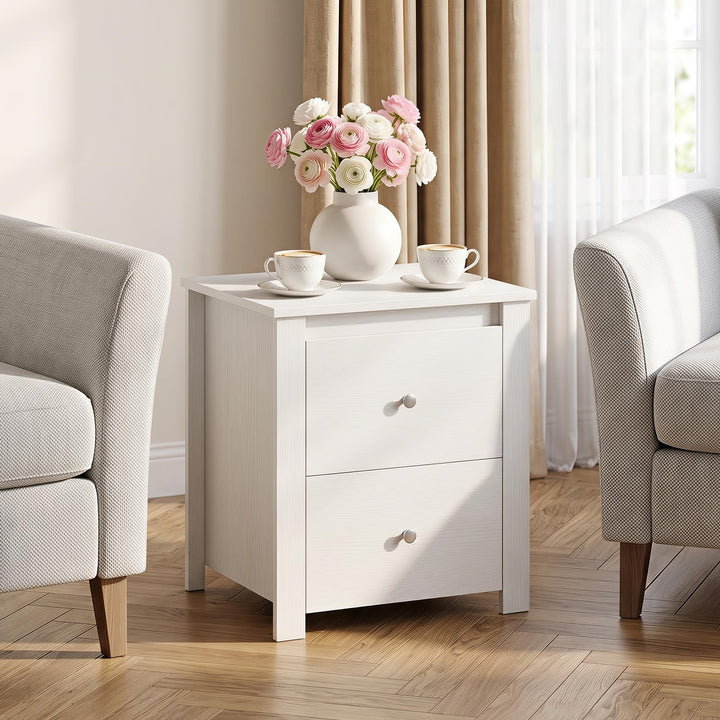 Giantex 21" Wooden Nightstand with 2 Drawers (1/2)