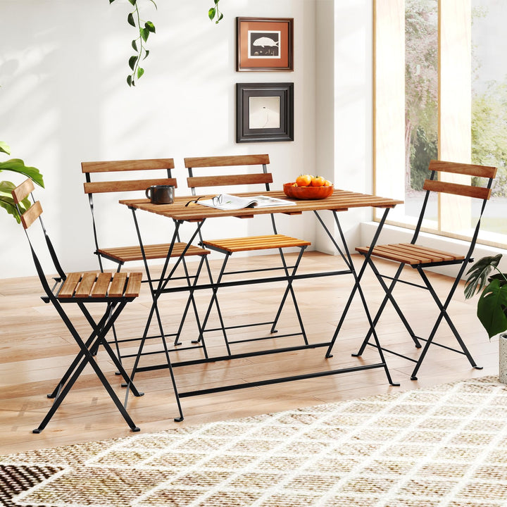 Giantex 5 Piece Outdoor Dining Table Set for 4