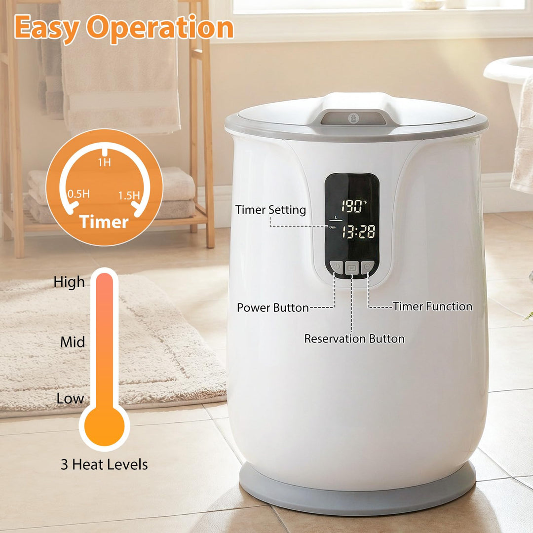 Giantex Towel Warmer 20L Large Towel Heater Bucket