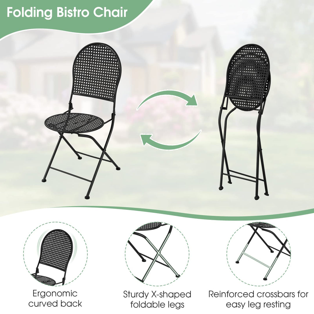 Giantex 3 Pieces Patio Bistro Set