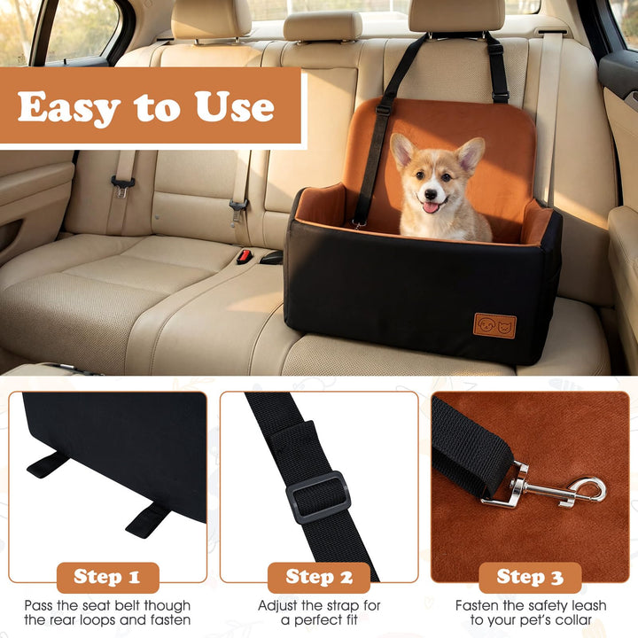Giantex Orthopedic Dog Car Seat for Small Dogs up to 35 lbs (21&
