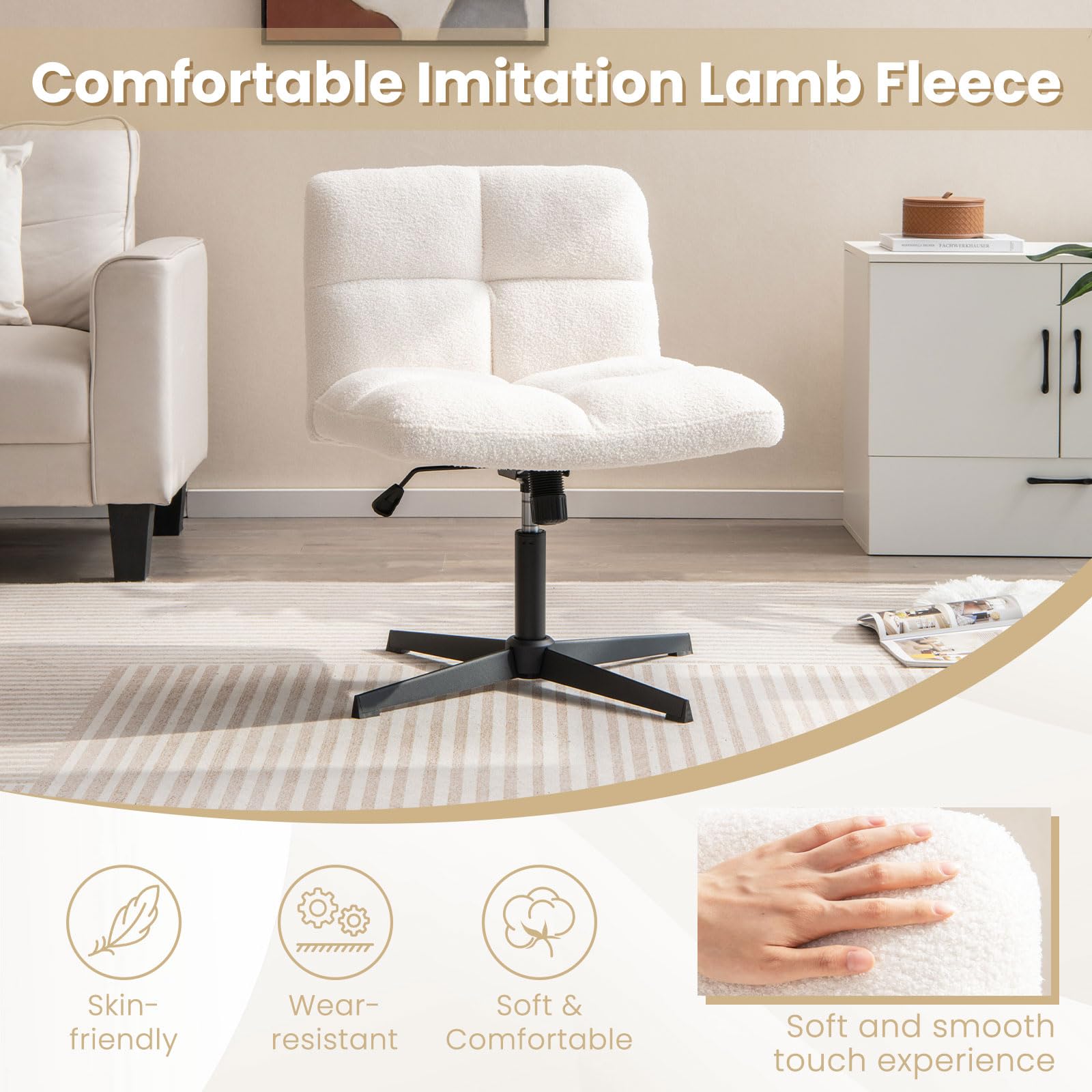 Giantex Cross Legged Office Chair