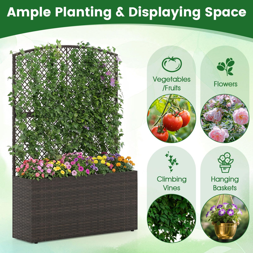 Giantex Raised Garden Bed with Trellis | 58&