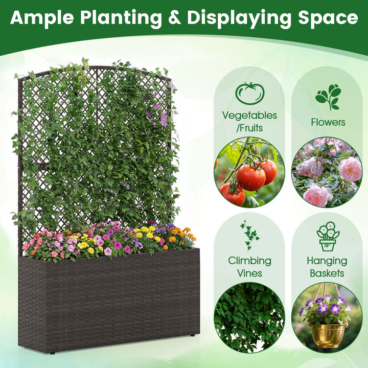 Giantex Raised Garden Bed with Trellis | 58&