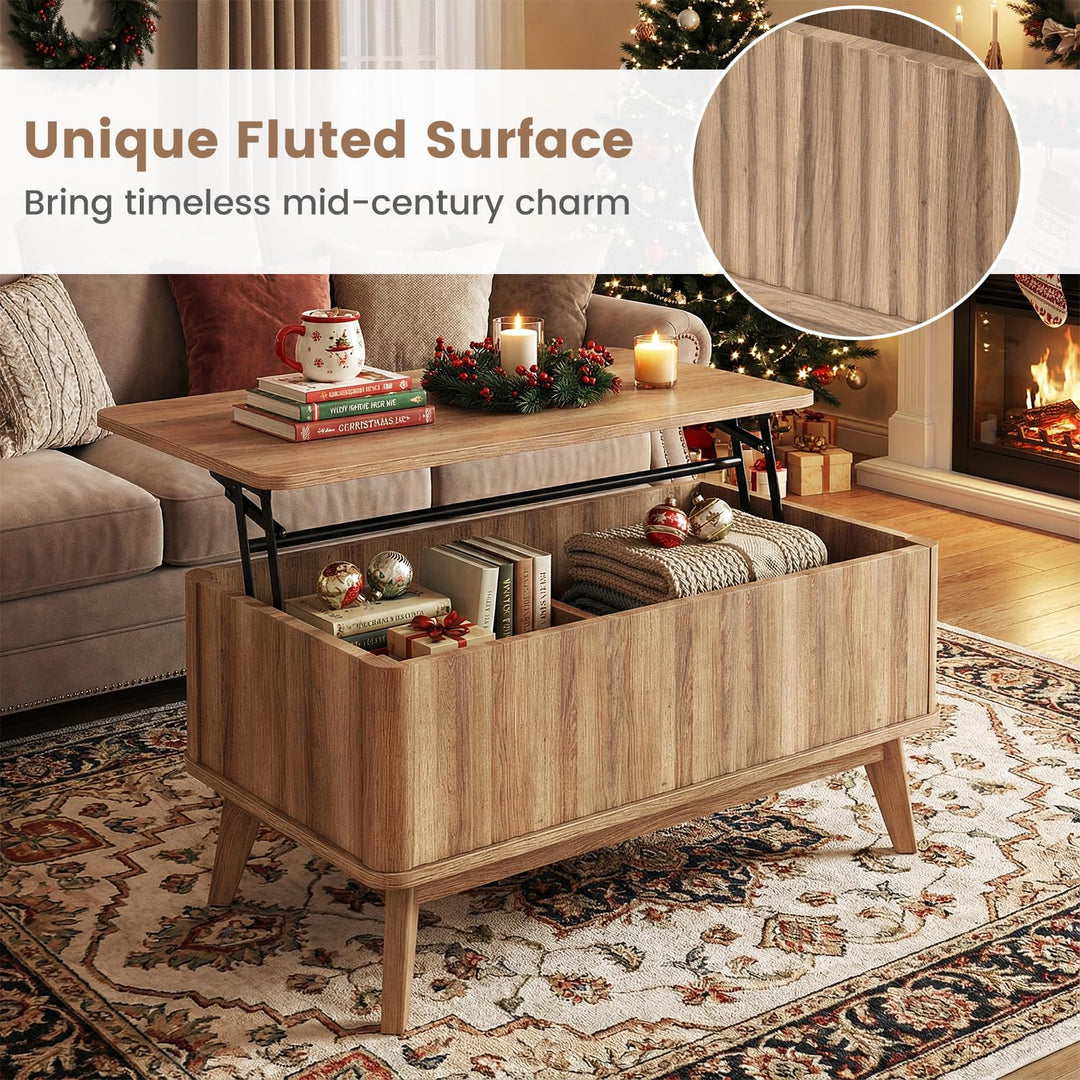 Giantex 35.5" Lift Top Coffee Table with Storage