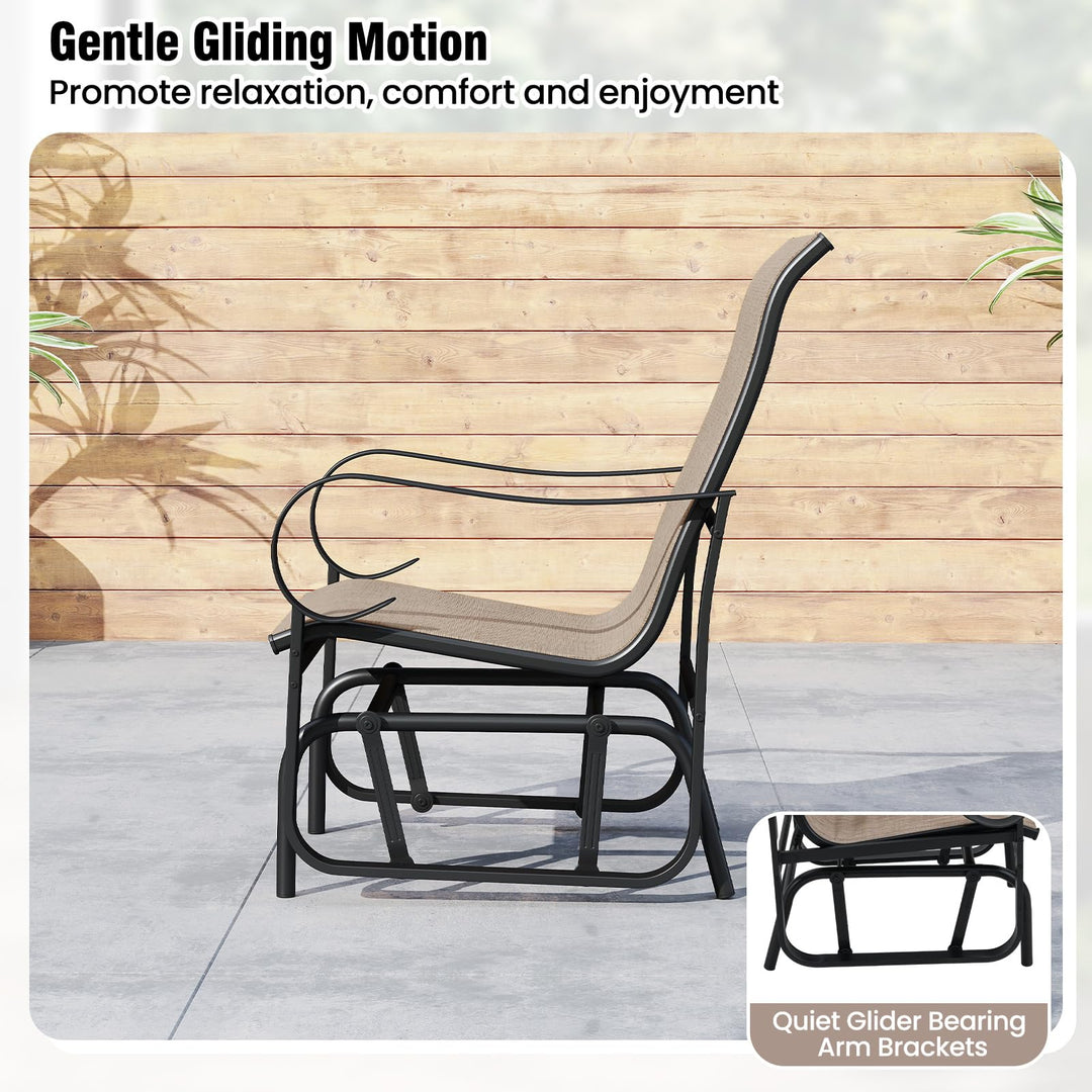 Giantex Outdoor Glider Set for Garden and Backyard