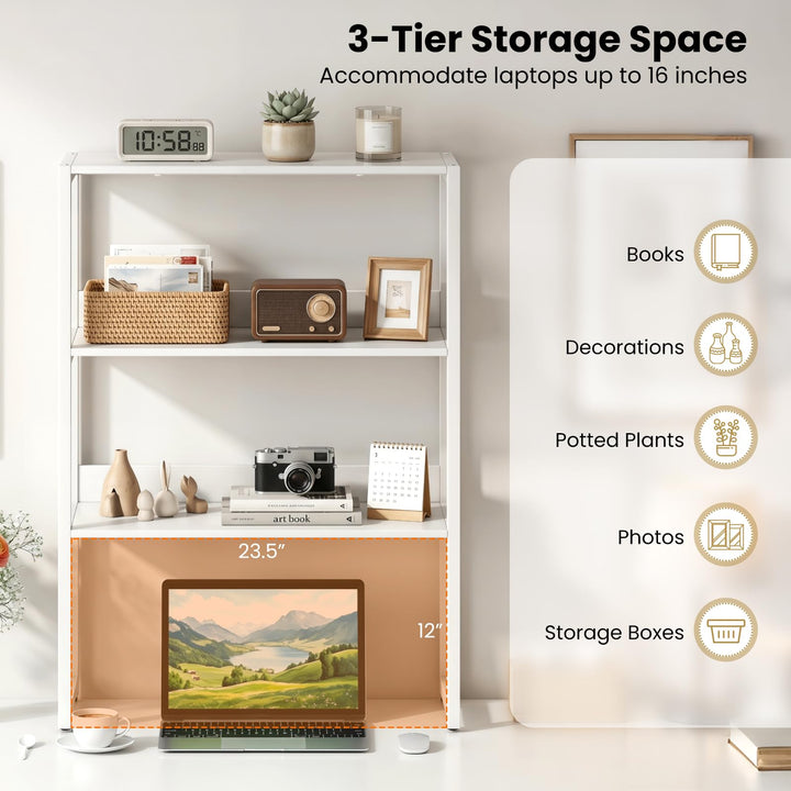 Giantex Desktop Bookshelf for Home Office Kitchen Dorm