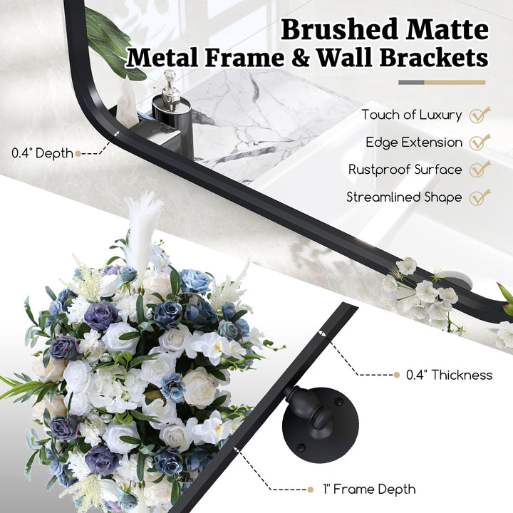CHARMAID Pivot Mirror for Bathroom - 30&