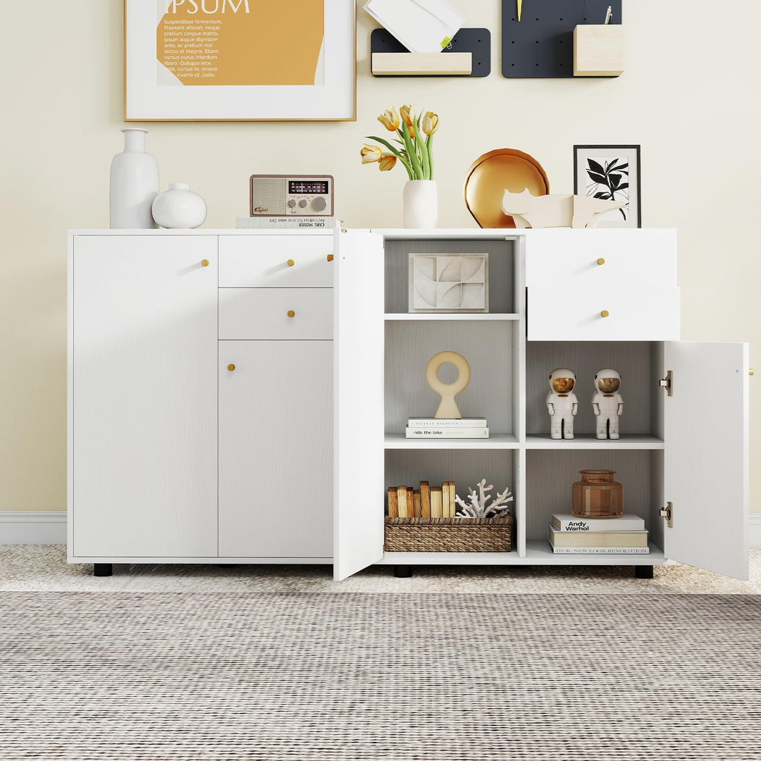Giantex Sideboard Buffet Cabinet Modern Sideboard Storage Cabinet