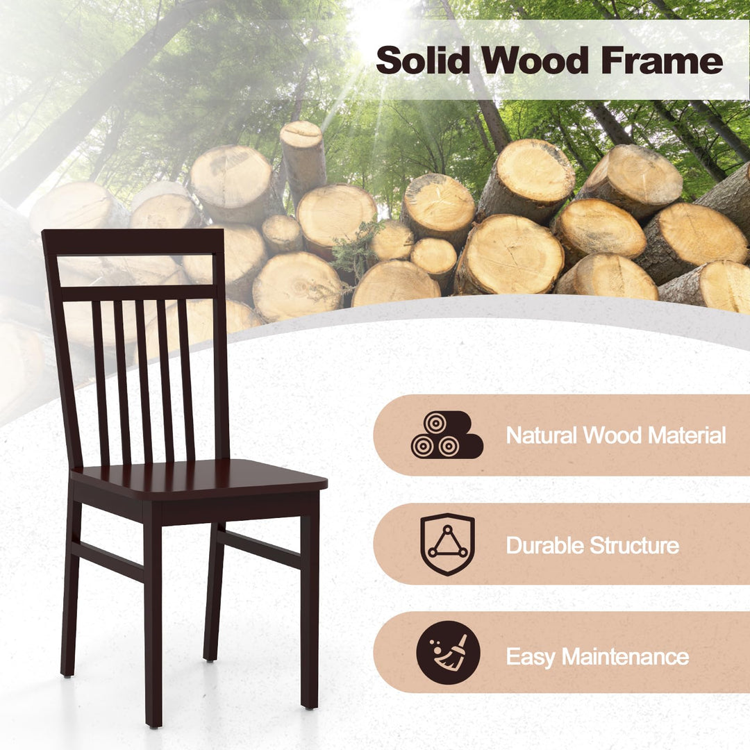 Giantex Wood Dining Chairs Set