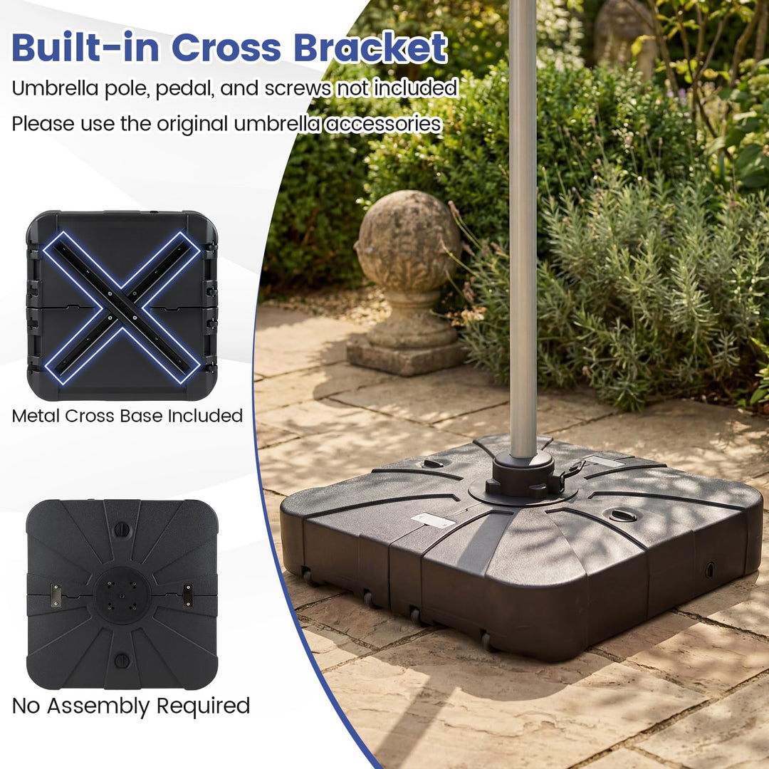 Giantex 375 lbs Cantilever Umbrella Base
