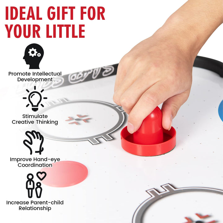 Giantex 42" Air Hockey Table, with 2 Pucks, 2 Pushers, LED Electronic Scoring