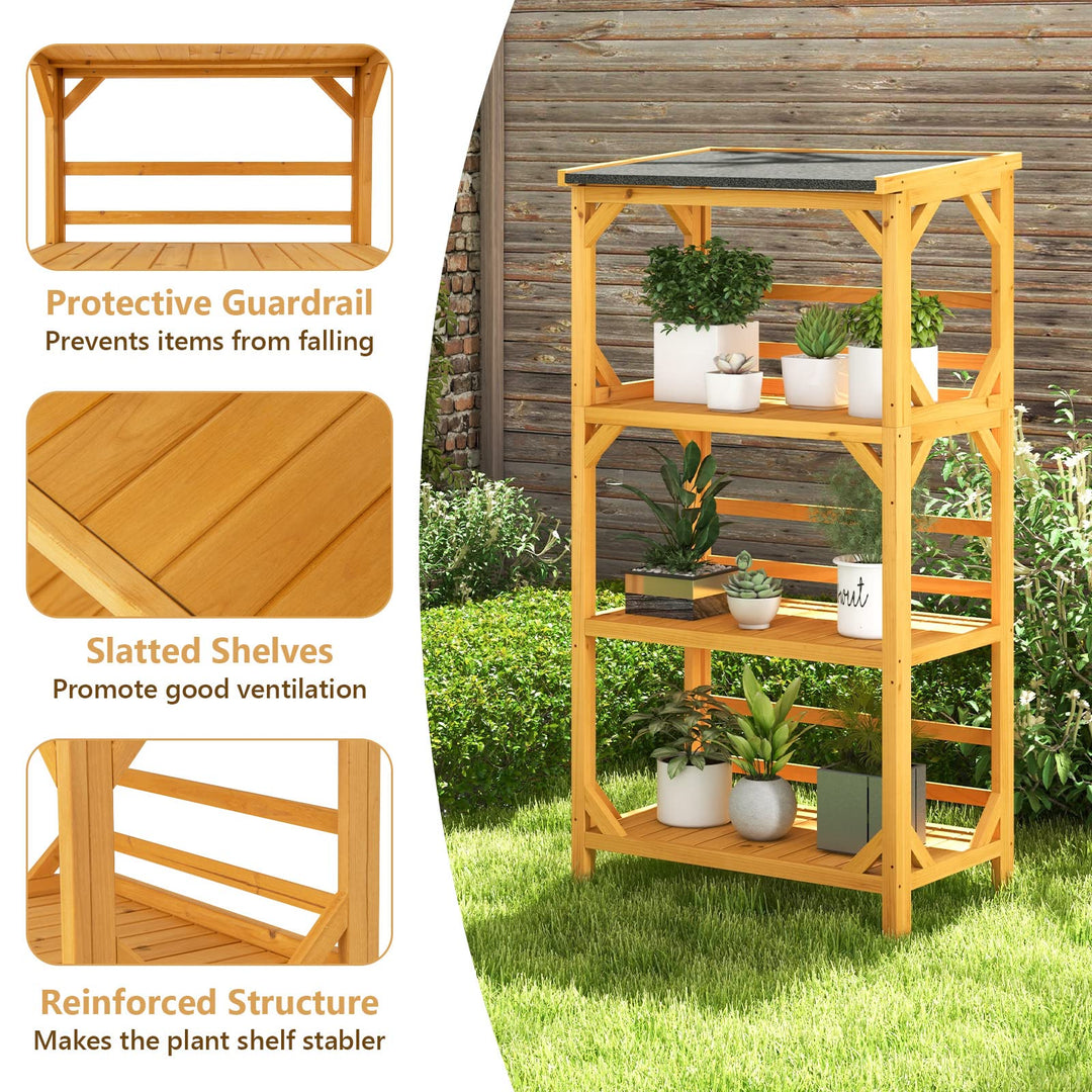 Giantex Plant Stand with Roof - 54&