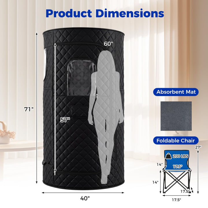 Giantex Portable Steam Sauna for Home Relaxation