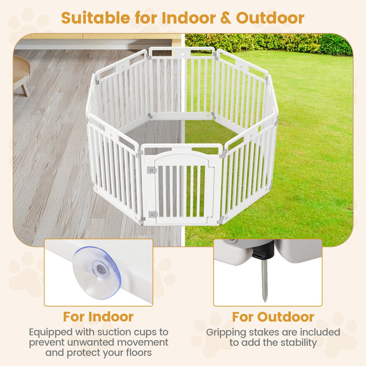 Giantex 8/16 Panel Dog Playpen 32&