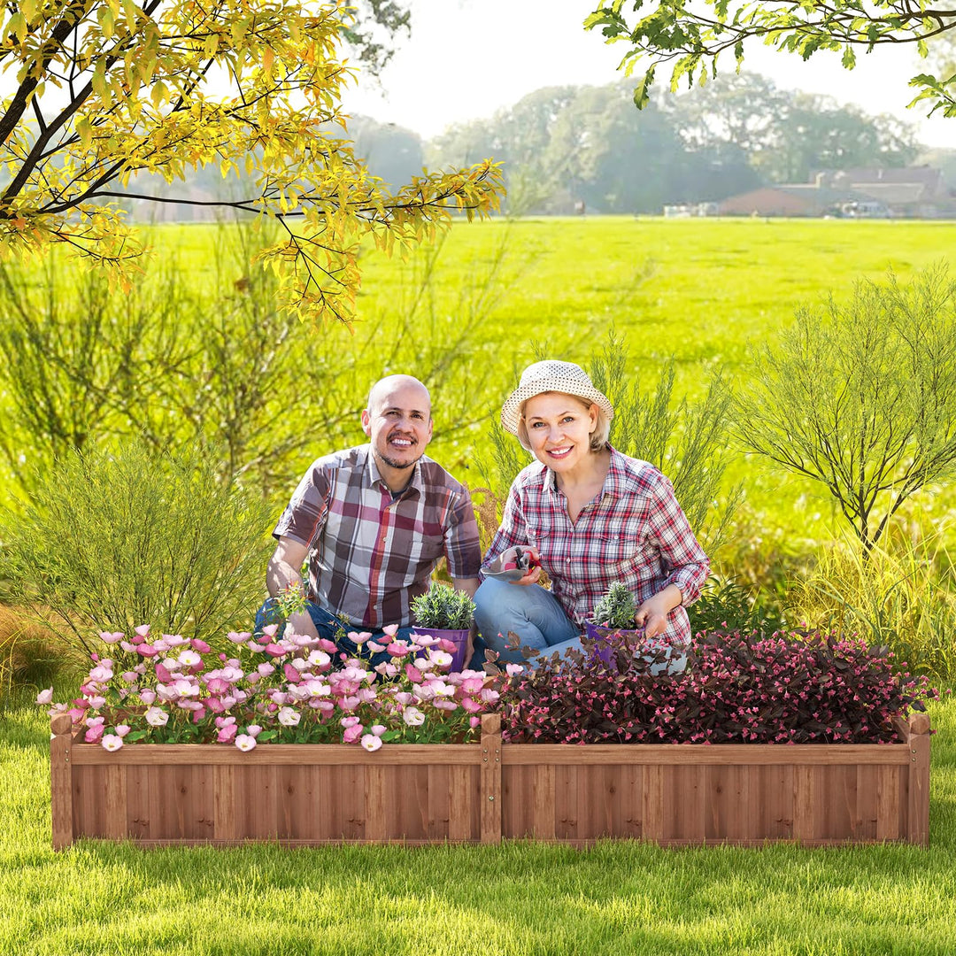 Giantex Wood Raised Garden Bed
