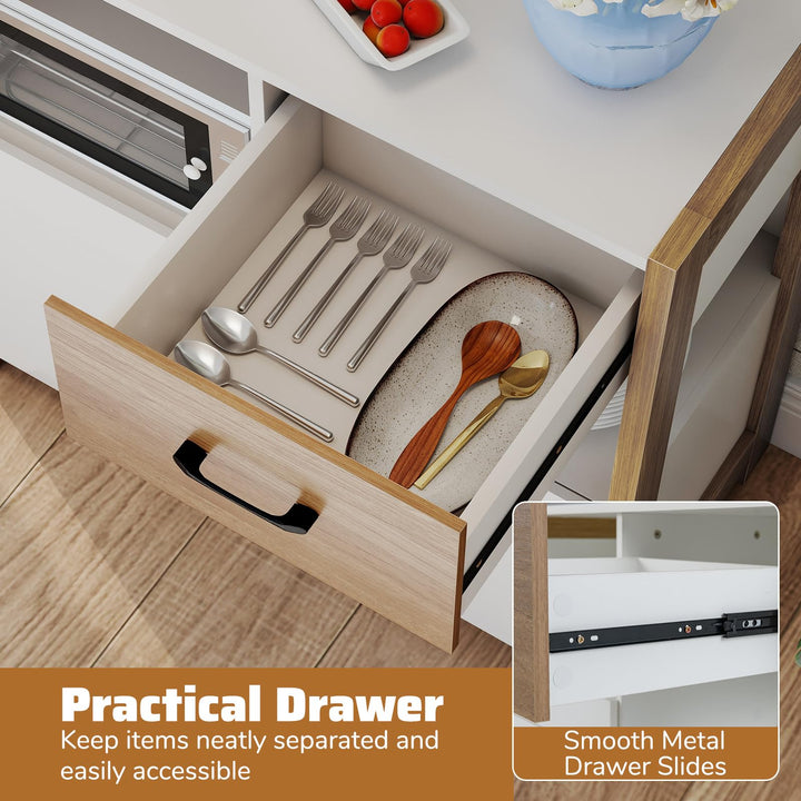 Giantex Buffet Sideboard with Pull-Out Shelf