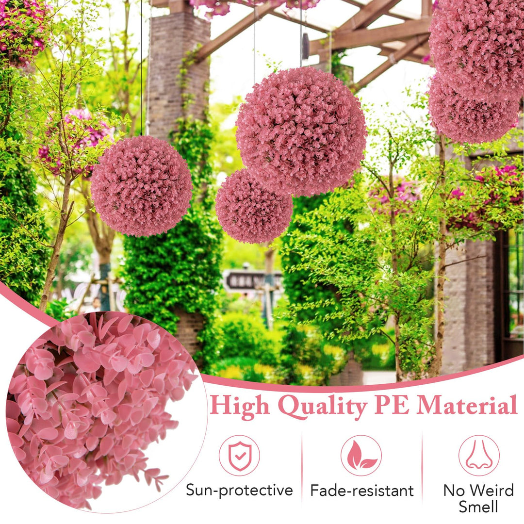 Giantex 2 PCS Artificial Plant Topiary Ball, 17.5&