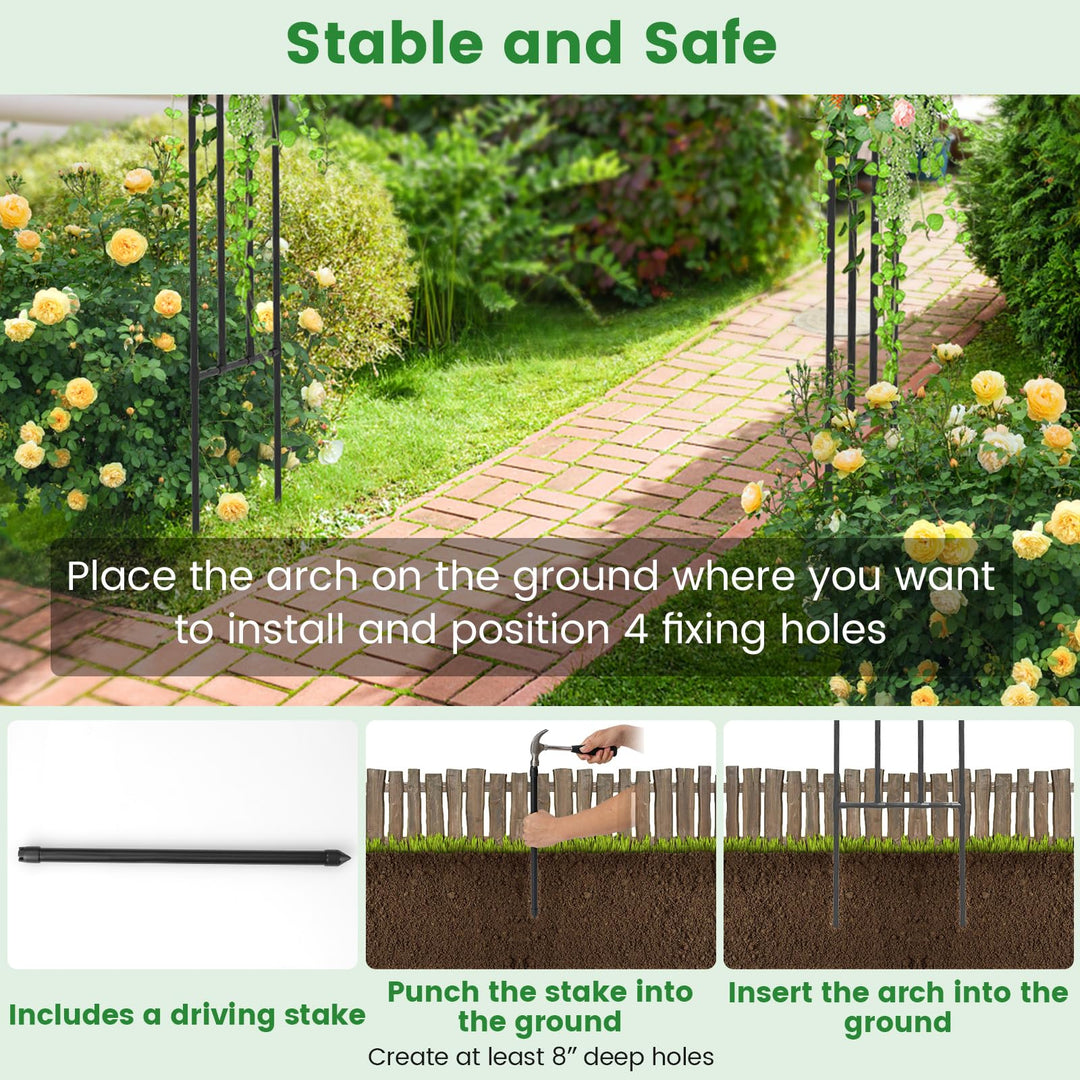 Giantex Garden Arch Trellis, 60&