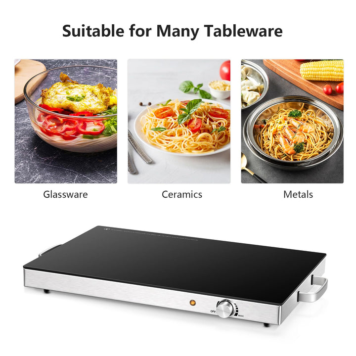 Giantex 2 Packs Electric Warming Tray, 22&