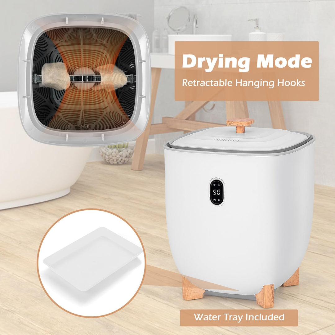 Giantex Upgraded Towel Warmer Bucket - 20L Hot Towel Bucket with PTC Air Heater for Rapid &amp; Even Heating