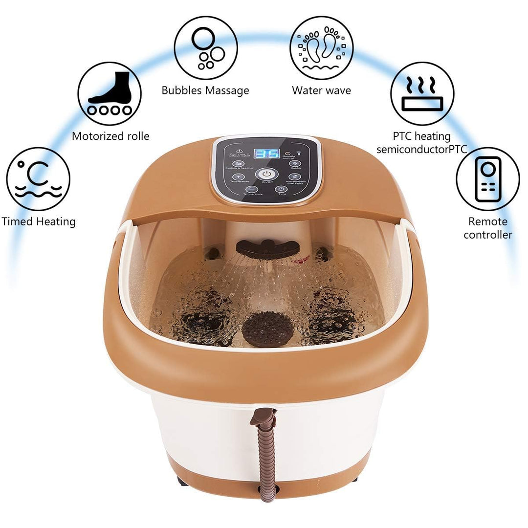 Giantex All in One Foot Spa Bath Massager w/Heating &amp; Surfing