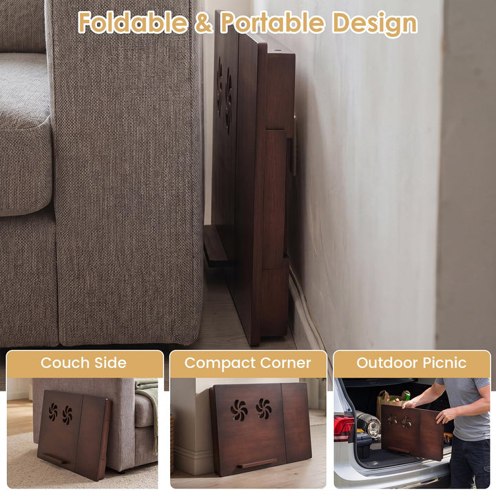 Giantex Bamboo Laptop Desk for Bed