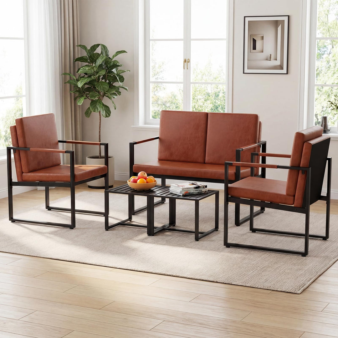 Giantex Modern Loveseat Sofa 2 Seater Small Couch