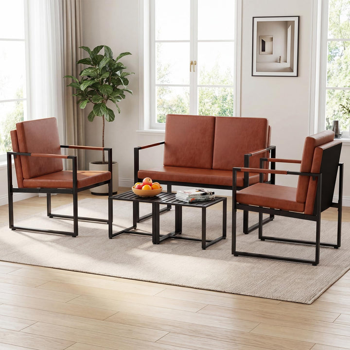 Giantex Modern Loveseat Sofa 2 Seater Small Couch