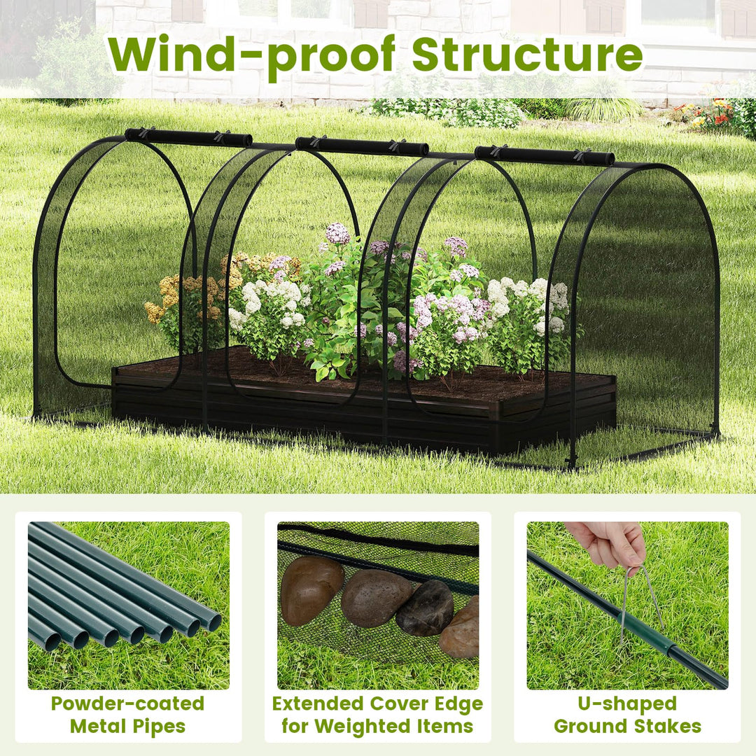 Giantex 108” x 48” x 47” Tunnel Crop Cage