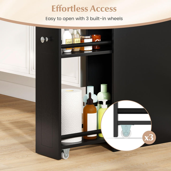 Giantex Slim Bathroom Storage Cabinet for Living Room