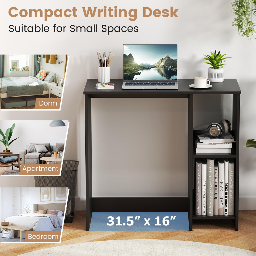 Giantex 31.5 Inch Home Office Computer Desk with Shelves