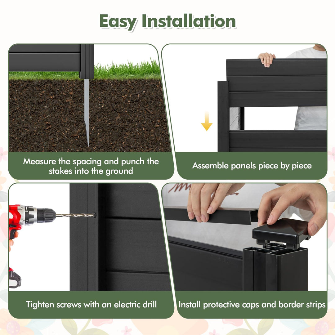 Giantex Air Conditioner Fence 2 Panels - 48&
