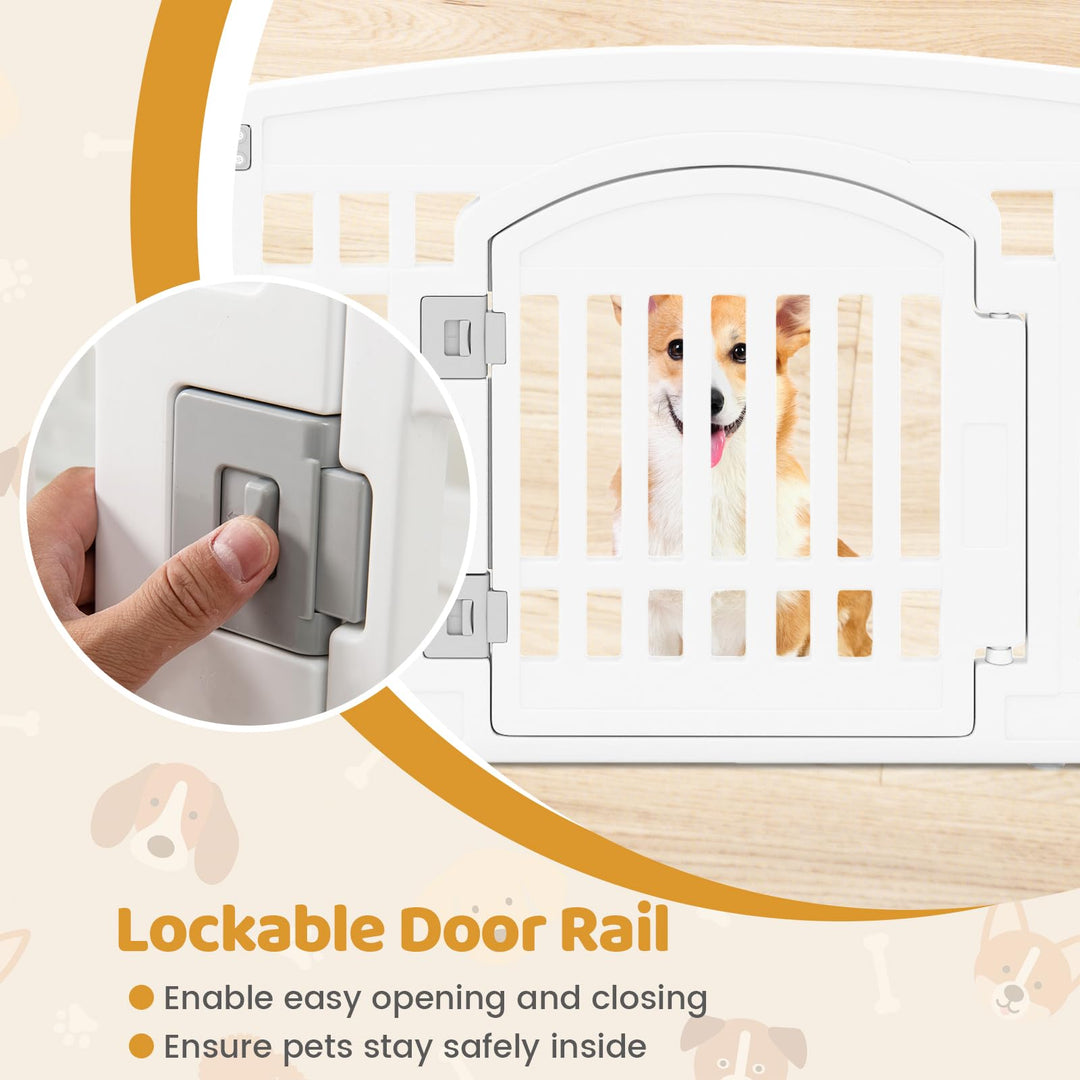 Giantex 6/12 Panel Dog Playpen 24&