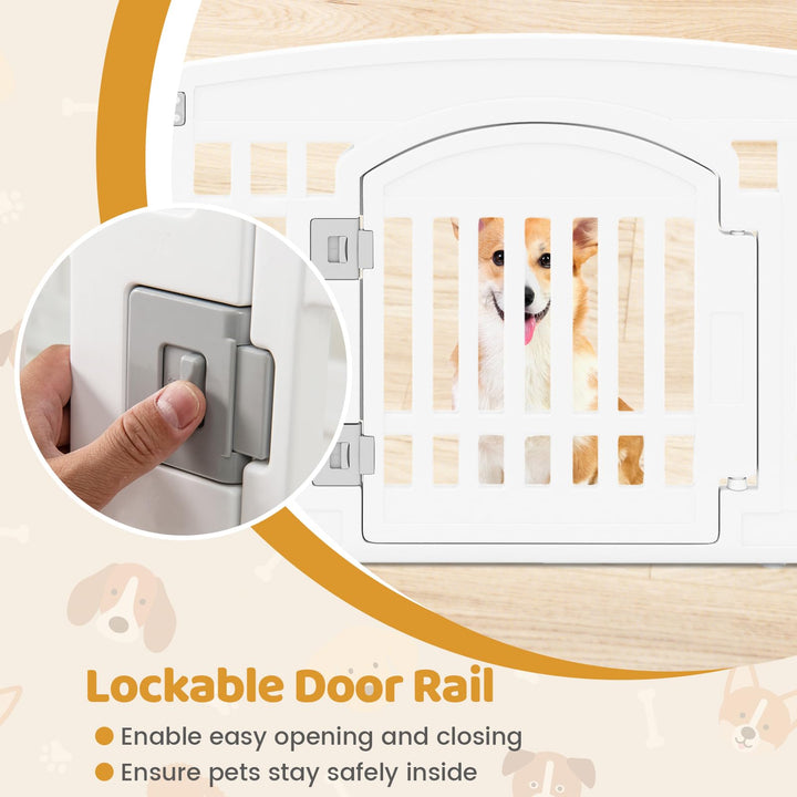 Giantex 6/12 Panel Dog Playpen 24&