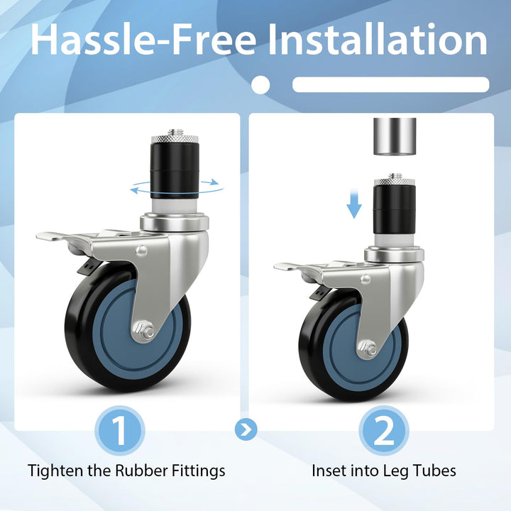Giantex 4 Inch Caster Wheels Pack of 4