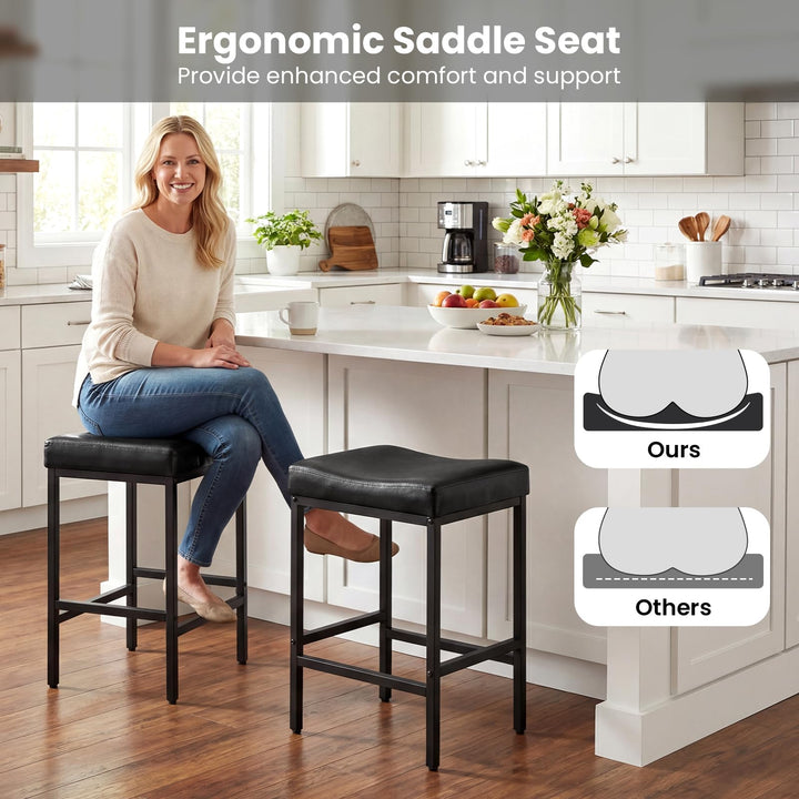 Giantex 25 Inch Counter Height Bar Chairs for Kitchen Island