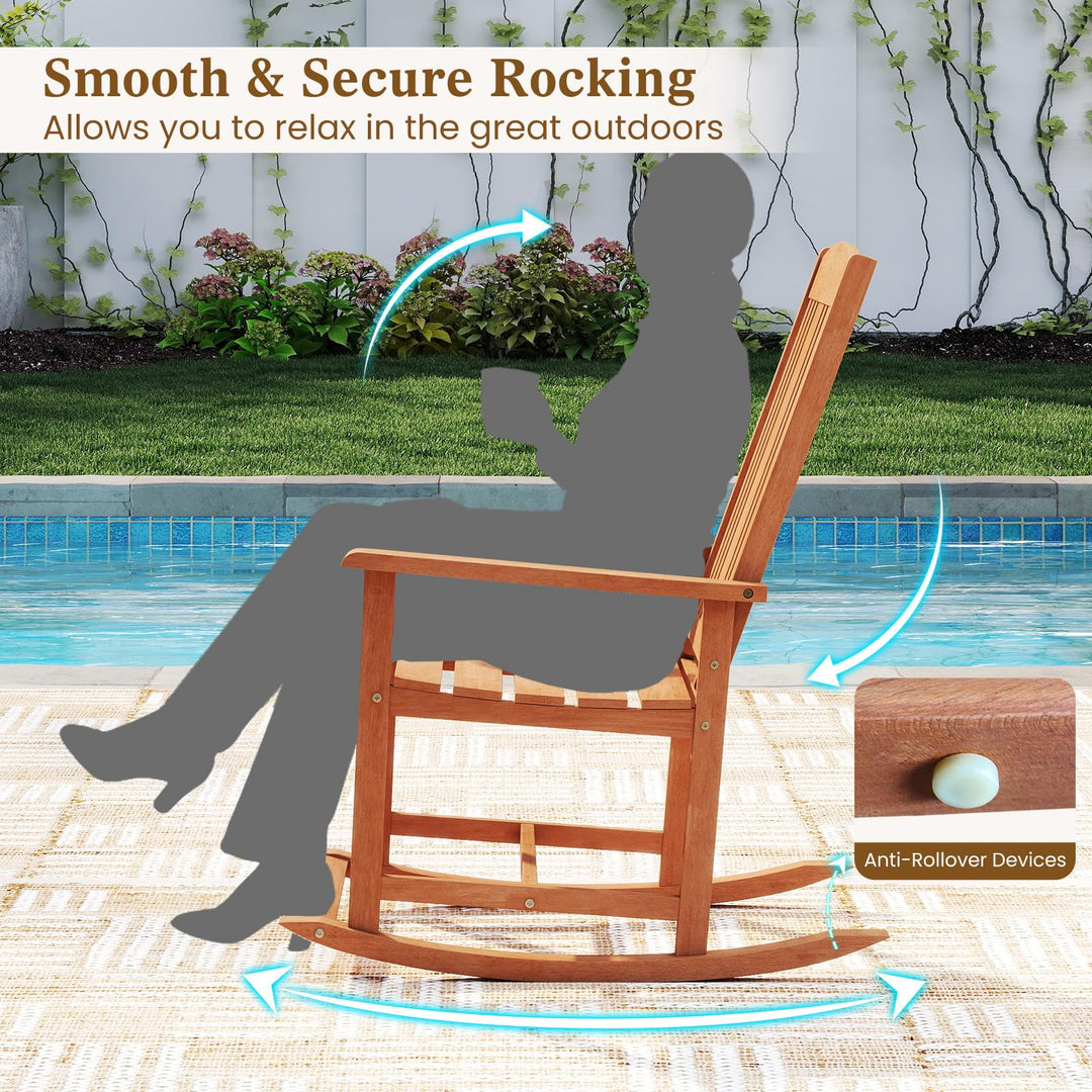 Giantex Outdoor Rocking Chair（23.5"x35.5"x42"）
