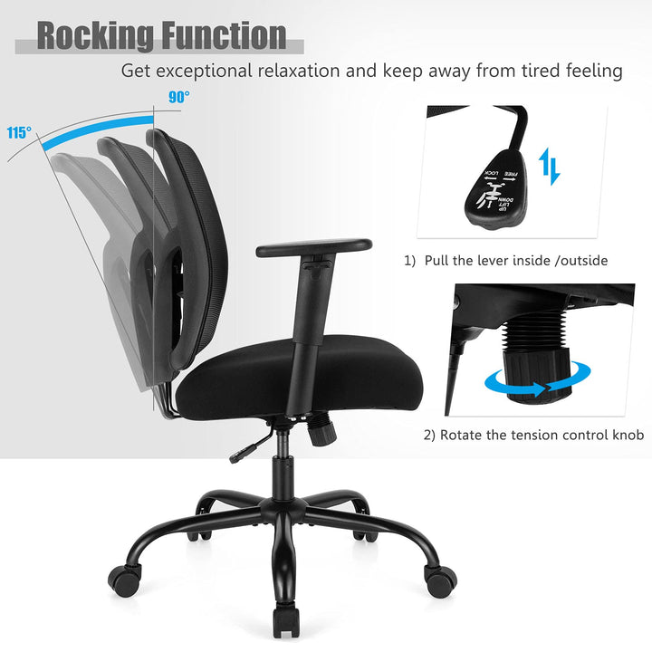 Giantex 400LBS Mesh Big and Tall Office Chair Swivel Task Chair