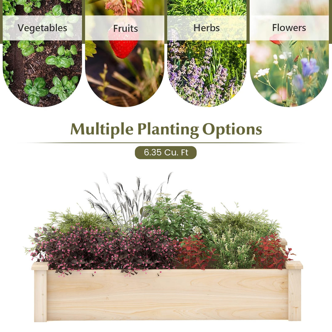Giantex Wooden Raised Garden Bed