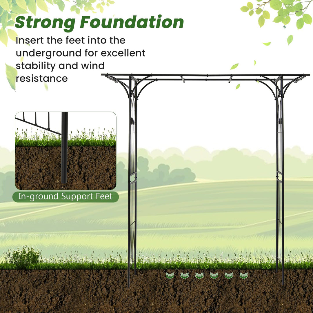 Giantex Garden Arch Trellis - 81&