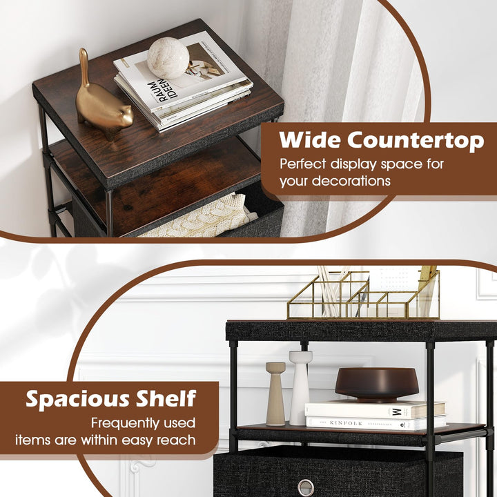 Giantex Dresser with 3 Drawers for Living Room