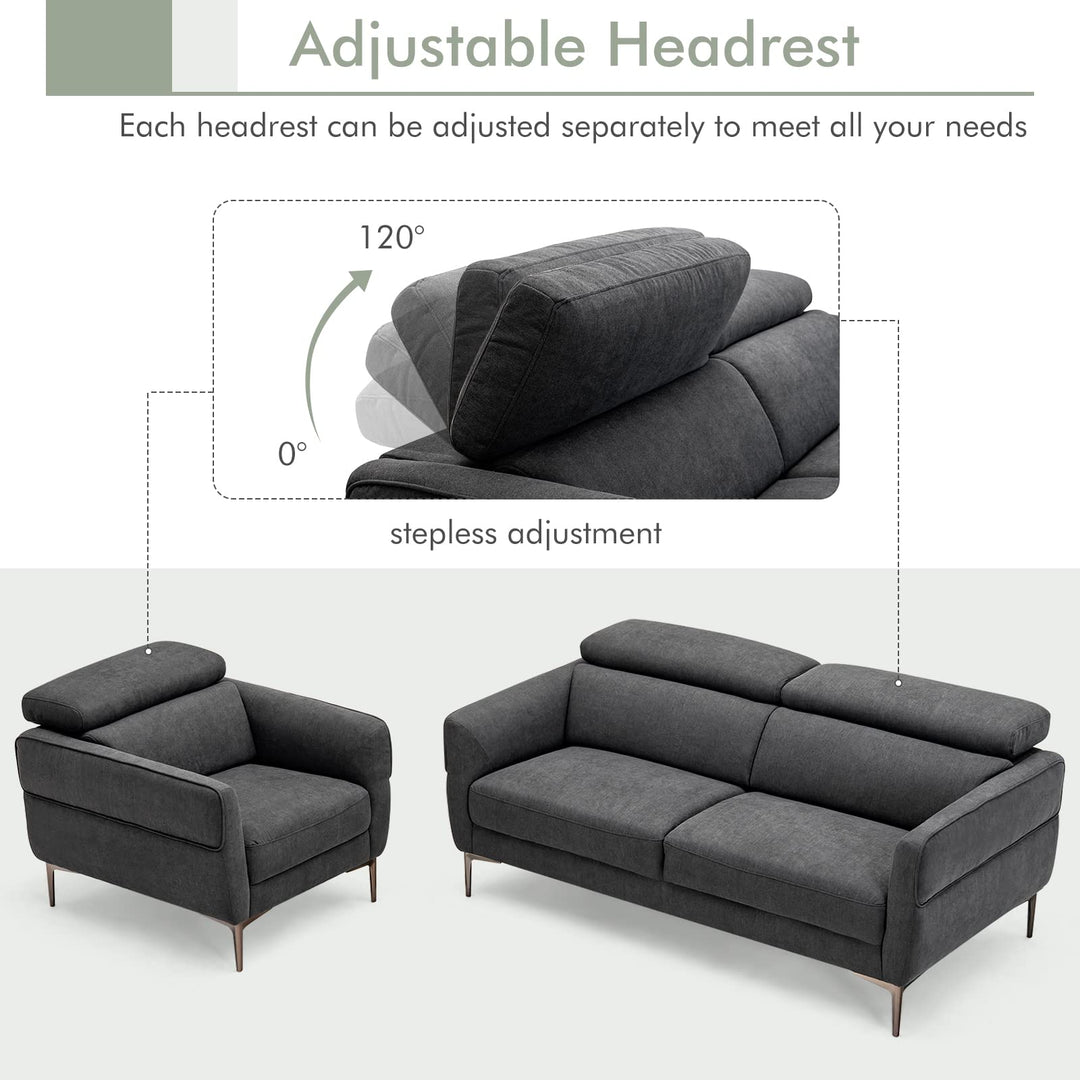 Giantex Sofa Couch and Accent Chairs Set
