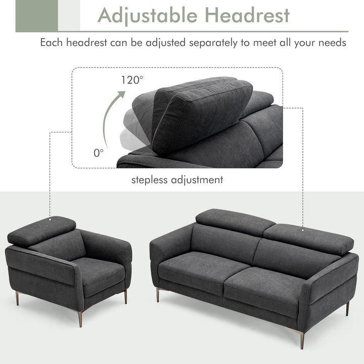 Giantex Sofa Couch and Accent Chairs Set