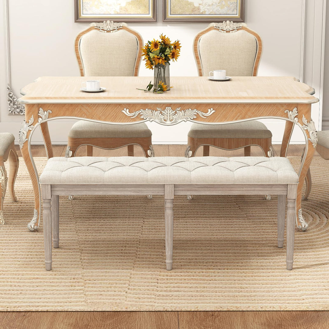 Giantex 47.5-inches Upholstered Dining Bench